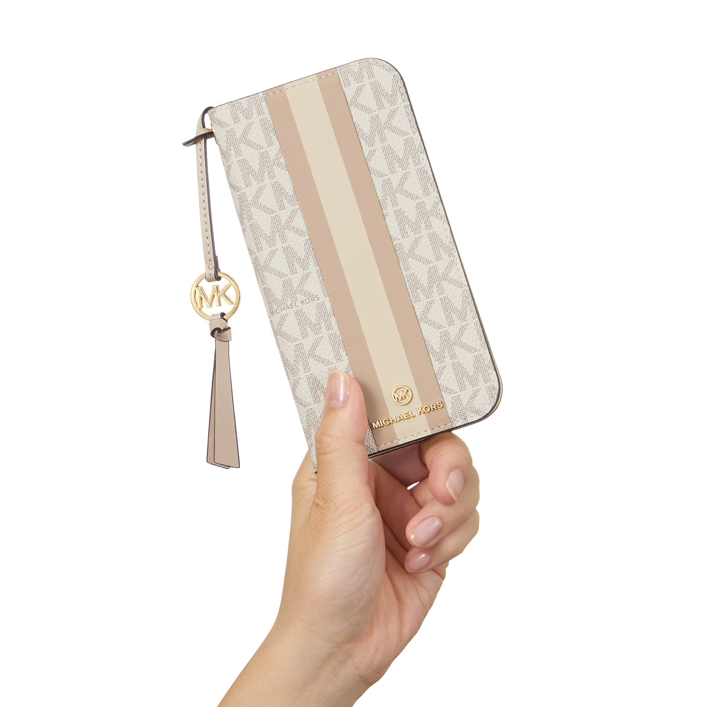 FOLIO CASE STRIPE WITH TASSEL CHARM 手帳型ケース