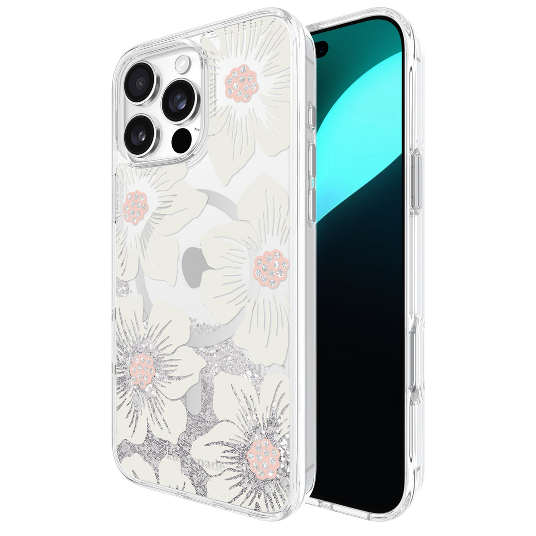 ケイトスペード】フローラルワルツ プリント iPhone15 ケース BK