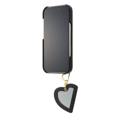 Slim Wrap Case with Heart Mirror Charm