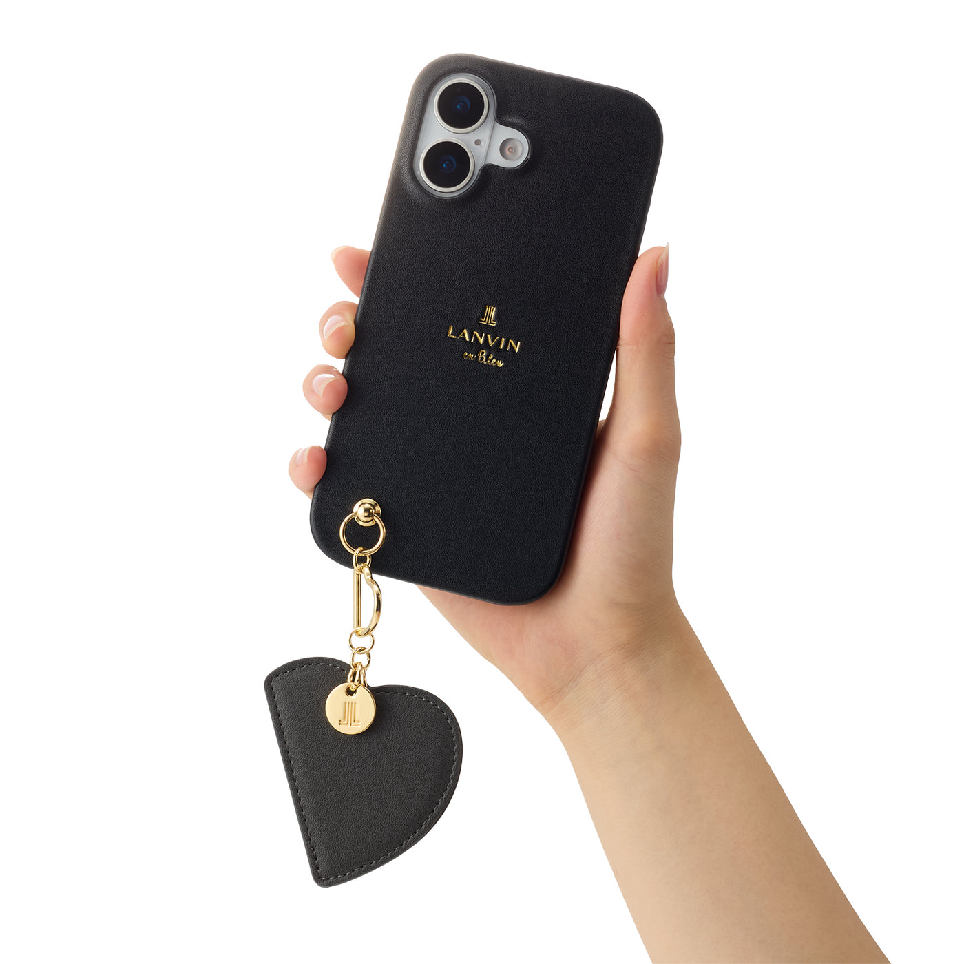Slim Wrap Case with Heart Mirror Charm