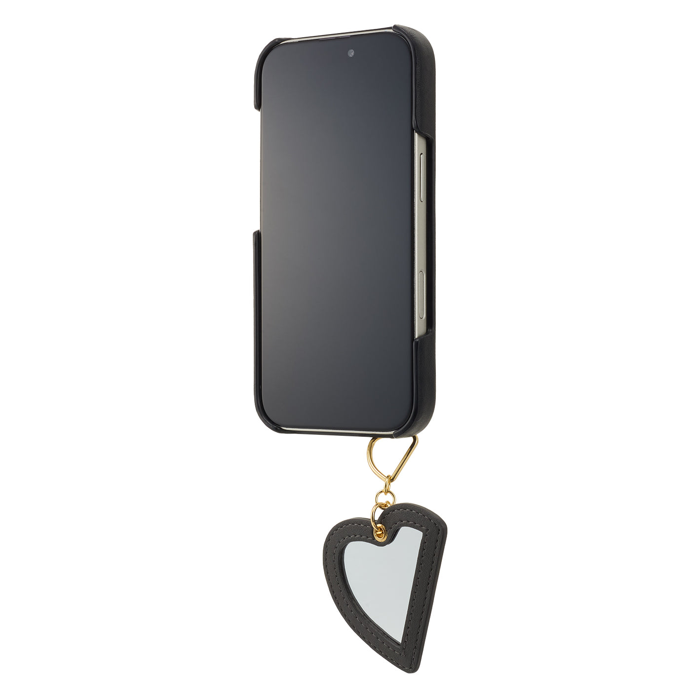 Slim Wrap Case with Heart Mirror Charm