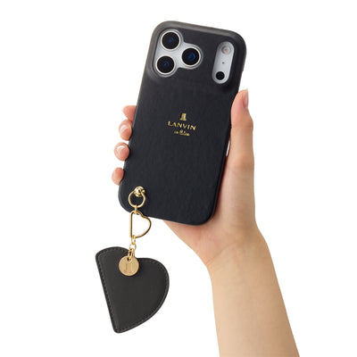 Slim Wrap Case with Heart Mirror Charm