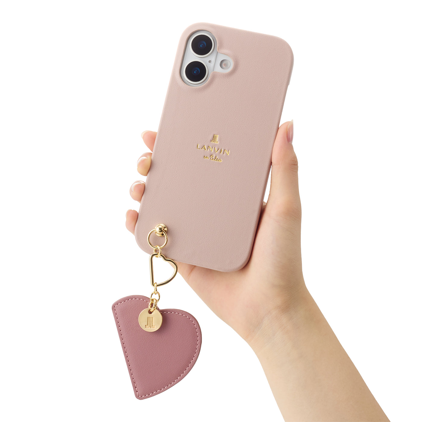 Slim Wrap Case with Heart Mirror Charm