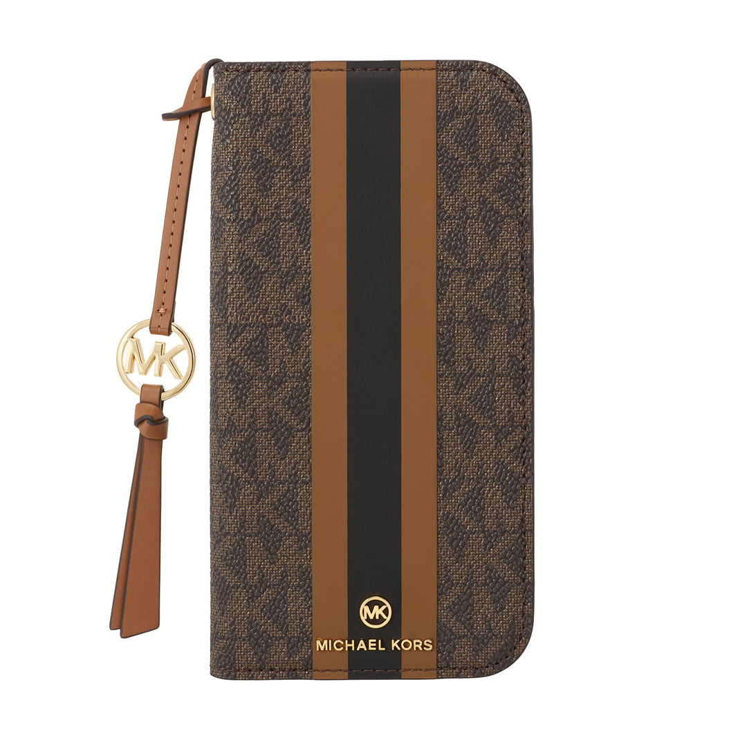 マイケル コース Michael Kors FOLIO CASE STRIPE WITH TASSEL CHARM