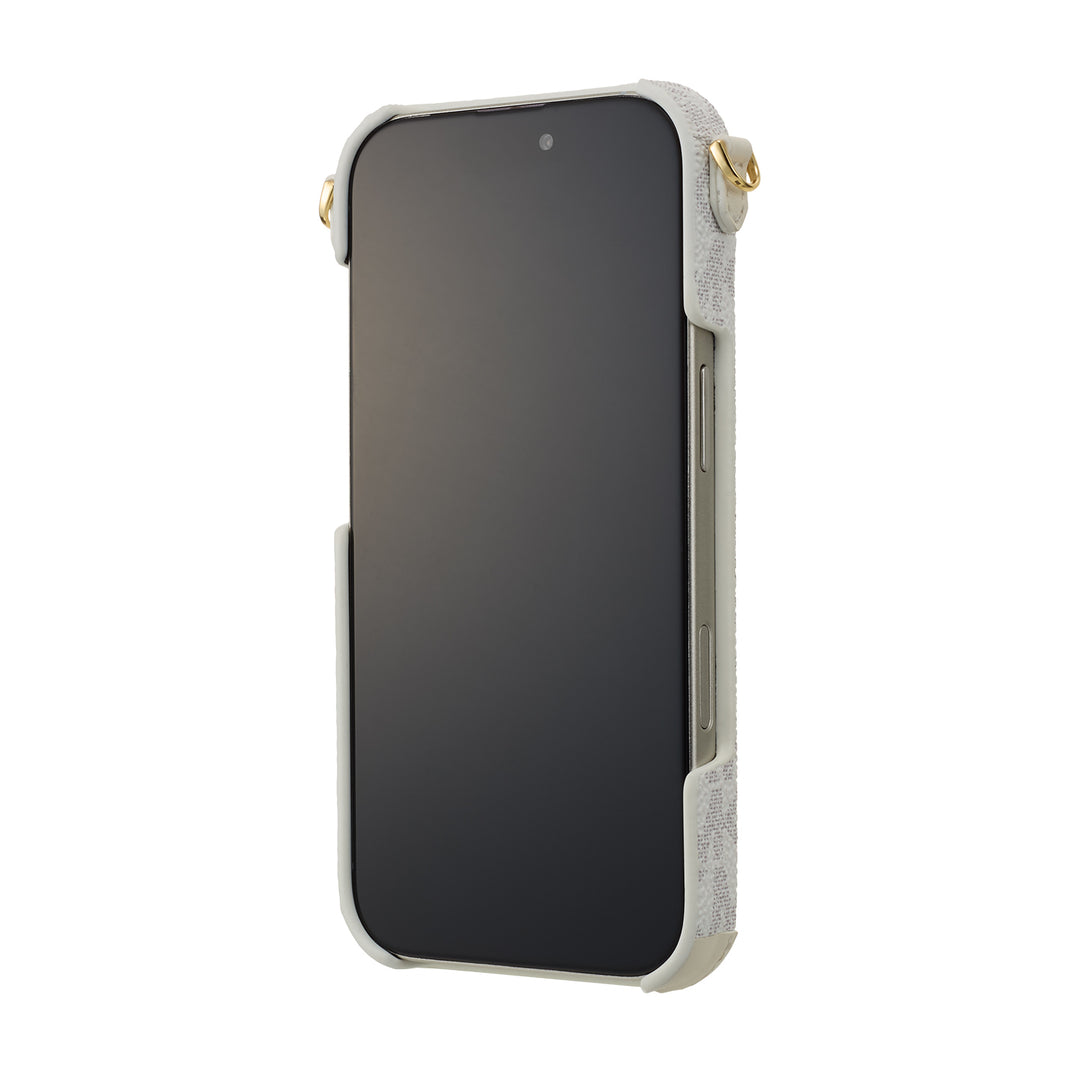 MICHAEL KORS ストラップ付きiPhoneケース MICHAEL KORS マイケルコース iPhone15 スマホケース ブランド