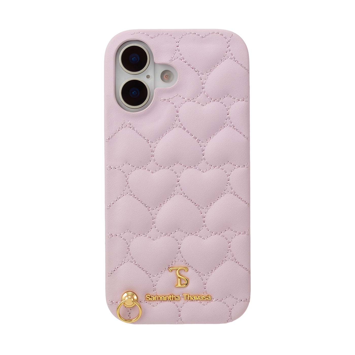 Samantha Thavasa(サマンサ タバサ) WRAP CASE HEART QUILTIN WITH HAND STRAP 背面型 アイフォンケース iPhone Case