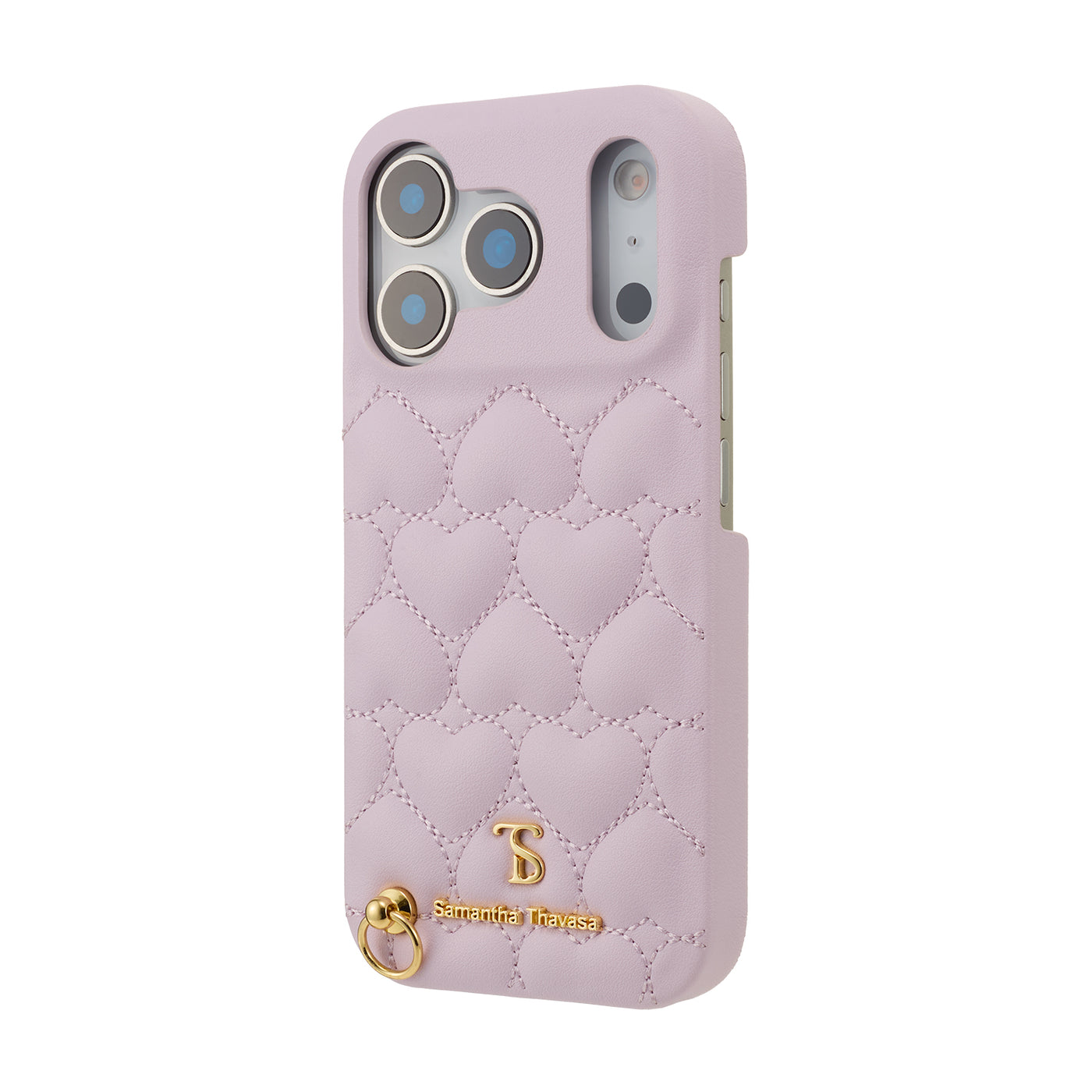 Samantha Thavasa(サマンサ タバサ) WRAP CASE HEART QUILTIN WITH HAND STRAP 背面型 アイフォンケース iPhone Case