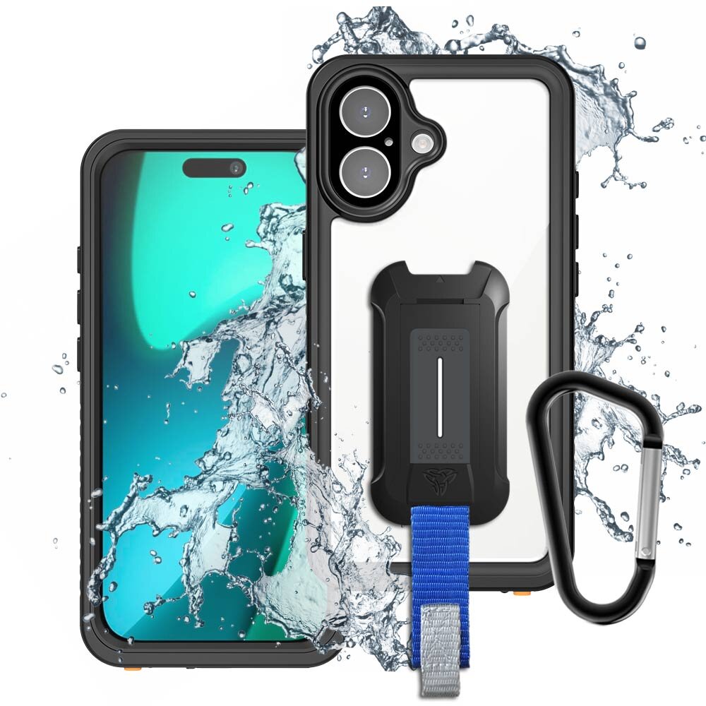 IP68 Waterproof Protective Case - iPhone 17/iPhone 17 Pro - Black