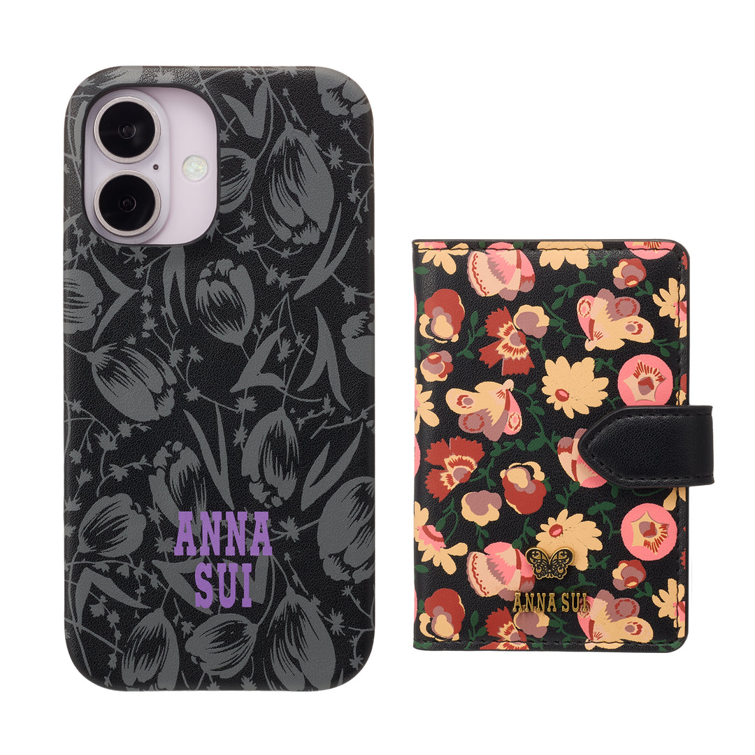 【新品未使用】iPhone16用ANNA SUI ブックタイプケース ANNA SUI iPhone16 手帳型ケース ブラック au限定 - メルカリ
