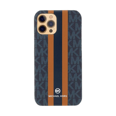 MICHAEL KORS - Slim Wrap Case Stripe for iPhone 12 Pro Max - Admiral