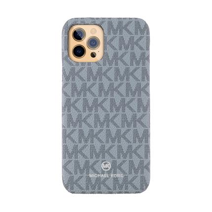 MICHAEL KORS - Slim Wrap Case Signature for iPhone 12 Pro Max - Pale Blue Admiral
