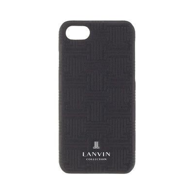 LANVIN COLLECTION - Slim Wrap Case Monogram for iPhone SE 第2世代 - Black
