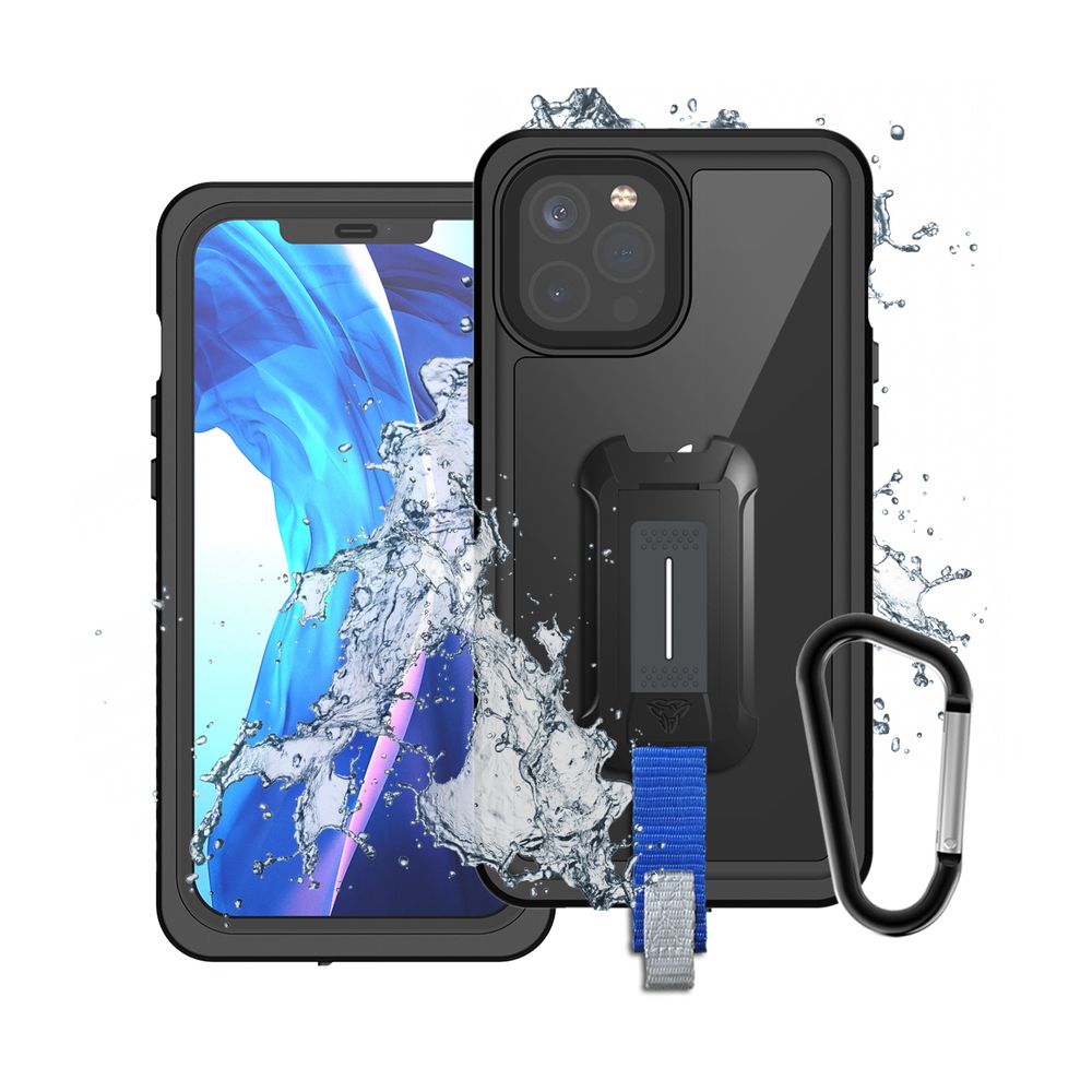 ARMOR-X - IP68 Waterproof Protective Case for iPhone 12 Pro [ Black ] - Black