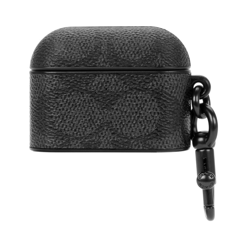 Coach (コーチ) - Leather AirPods Pro Case for AirPods Pro - Signature C Charcoal