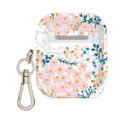 kate spade new york  (ケイト・スペード・ニューヨーク) - Protective AirPods Case for AirPods ( 2nd/1st ) [ Multi Floral/Rose/Pacific Green/Clear/Gold Foil Logo ]