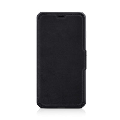 ITSKINS - Hybrid Folio Leather for iPhone SE 第2世代/8/7 [ Black with RE:CYCLED Leather ] - Black with RE:CYCLED Leather