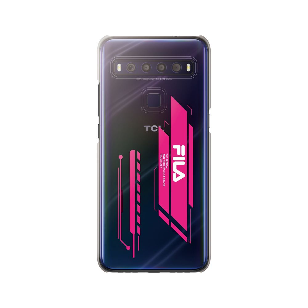 FILA - Clear Case Geometry for TCL 10 Lite - Pink