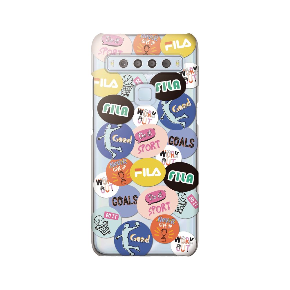 FILA - Clear Case Round Sticker Basketball for TCL 10 Lite - Mulit