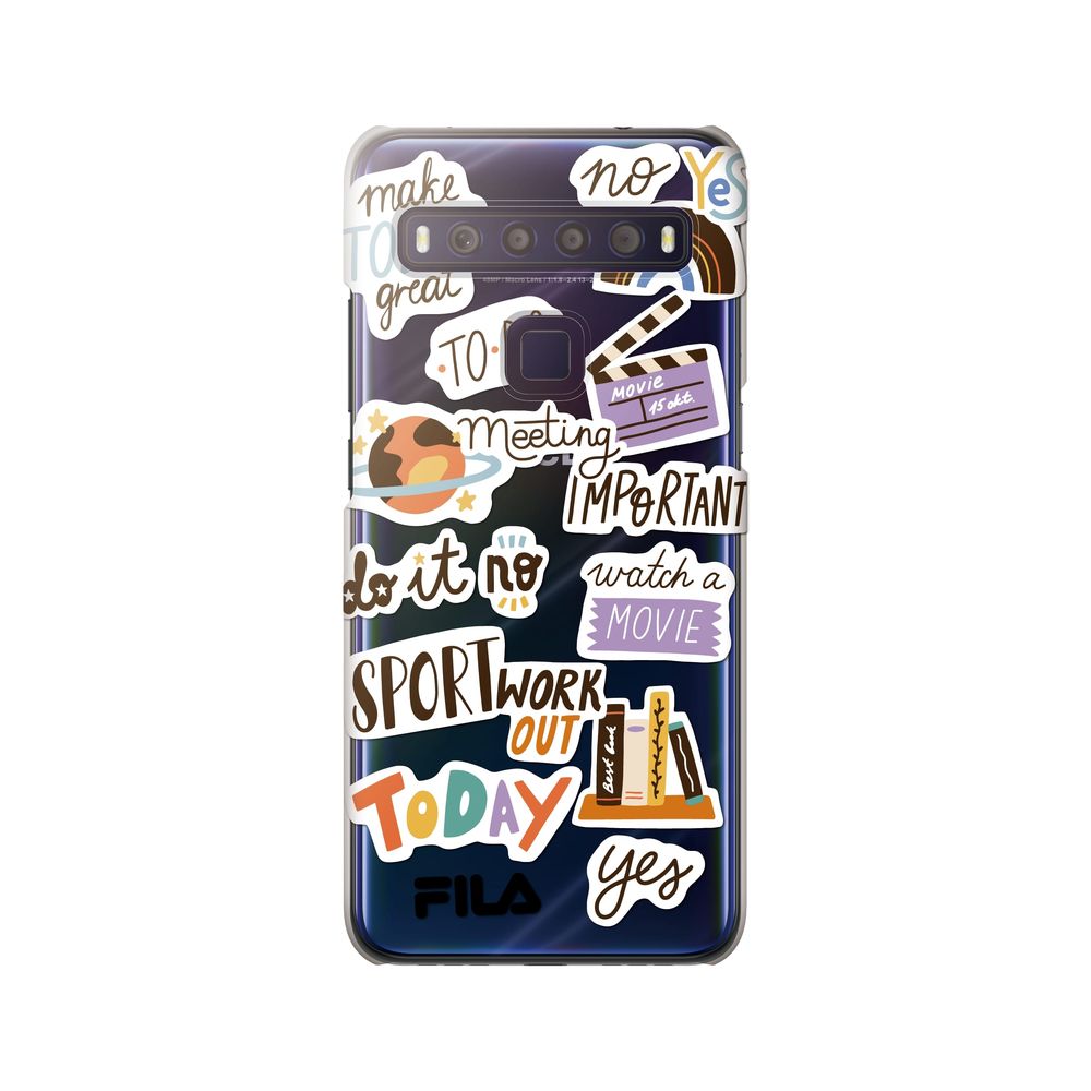 FILA - Clear Case Sticker for TCL 10 Lite - Mulit