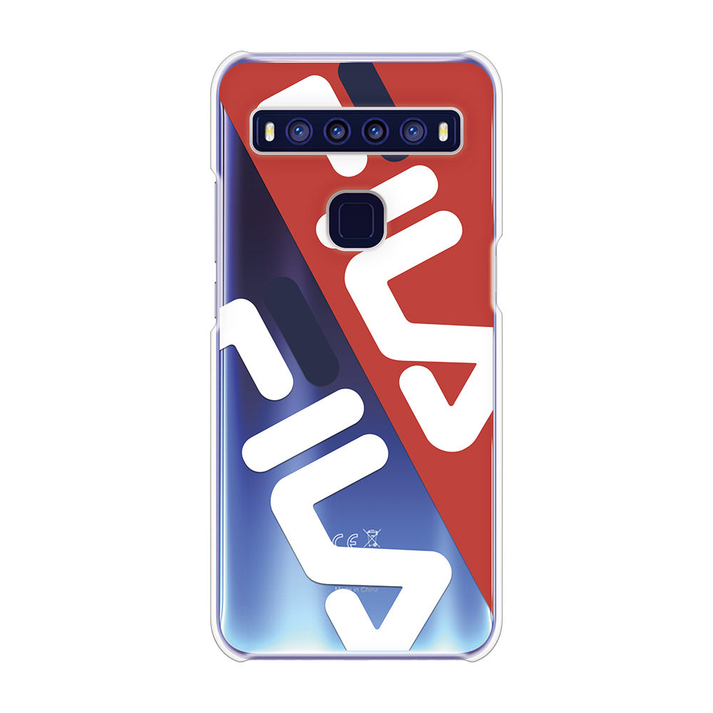 FILA - CLEAR CASE DIAGONAL for TCL 10 5G - Red
