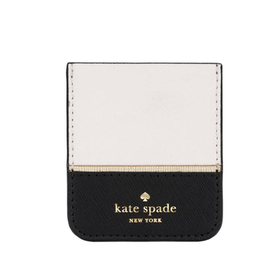 kate spade new york - Sticker Pocket - Block Cement/Black/Gold Flange