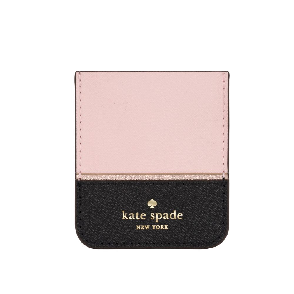 kate spade new york - Sticker Pocket - Block Rose Quartz/Black/Rose Gold Flange