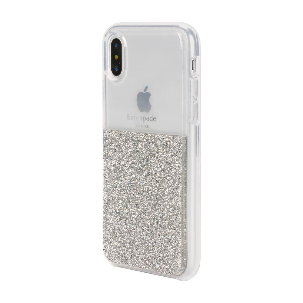 kate spade new york - Half Clear Crystal Case for iPhone XS/X / ケース - FOX STORE
