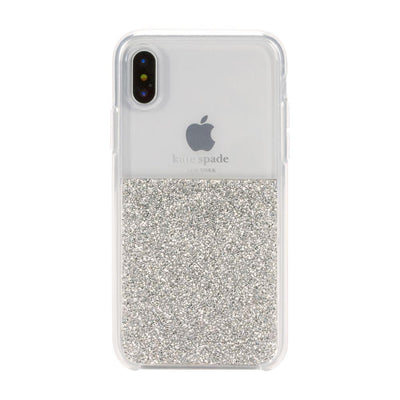 kate spade new york - Half Clear Crystal Case for iPhone XS/X / ケース - FOX STORE
