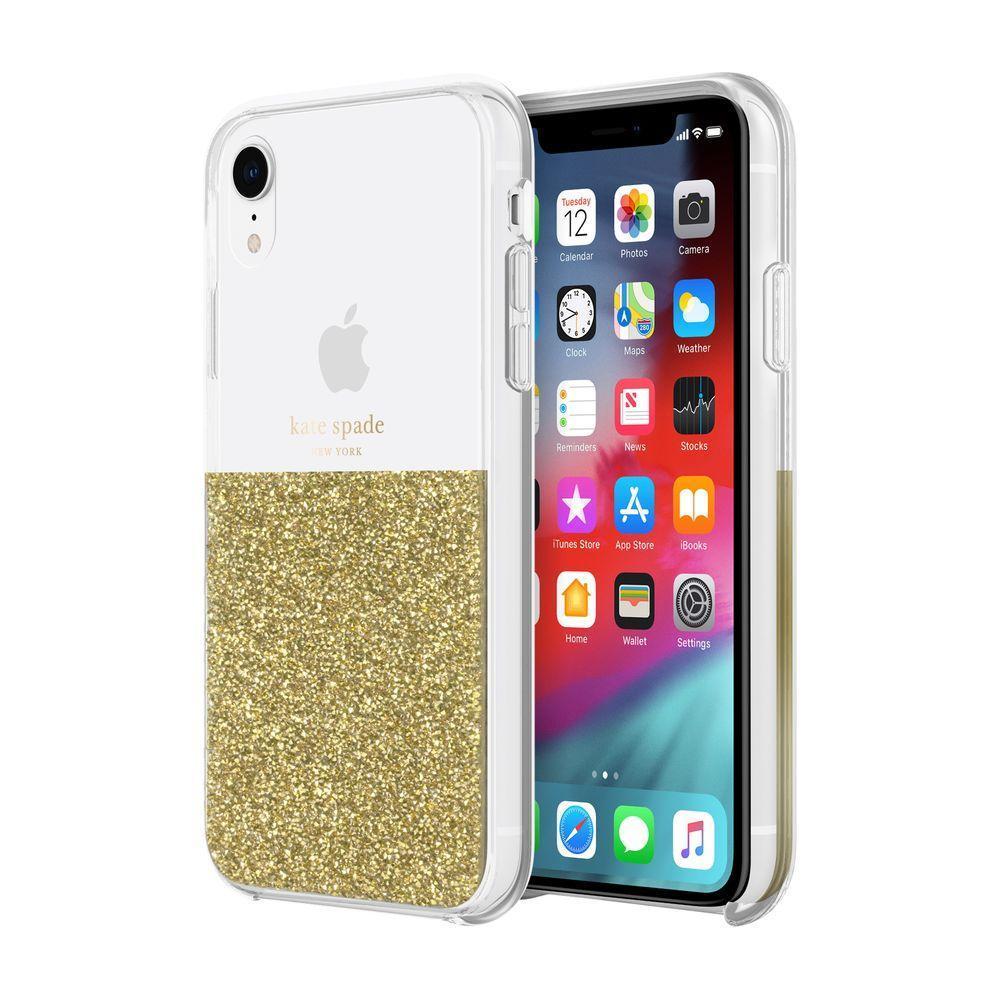 kate spade new york - Half Clear Crystal Case for iPhone XR / ケース - FOX STORE