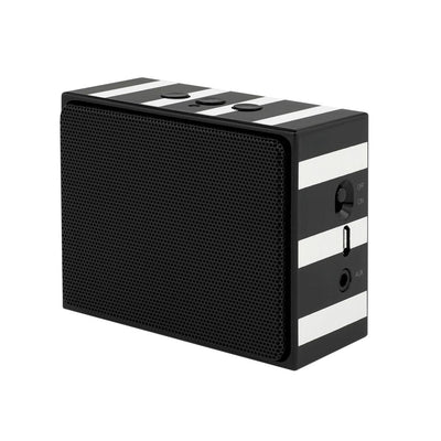 kate spade new york - Portable Wireless Speaker - Black/Cream Stripe