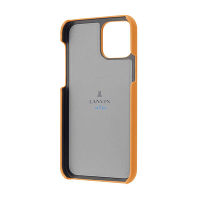 iPhone13mini - LANVIN en Bleu(ランバン オン ブルー) - SLIM WRAP CASE STAND & RING RIBBON スマホケース リボン