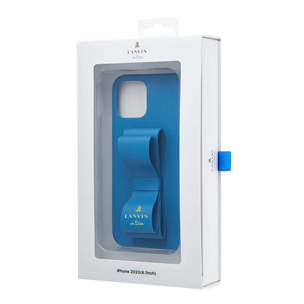 LANVIN en Bleu - SLIM WRAP CASE STAND & RING RIBBON for iPhone 12 mini