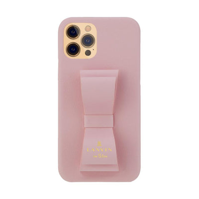 LANVIN en Bleu - Slim Wrap Case Stand & Ring Ribbon for iPhone 12 Pro Max - Sakura Pink