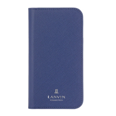 LANVIN COLLECTION - FOLIO CASE SAFFIANO for iPhone 11 - Navy