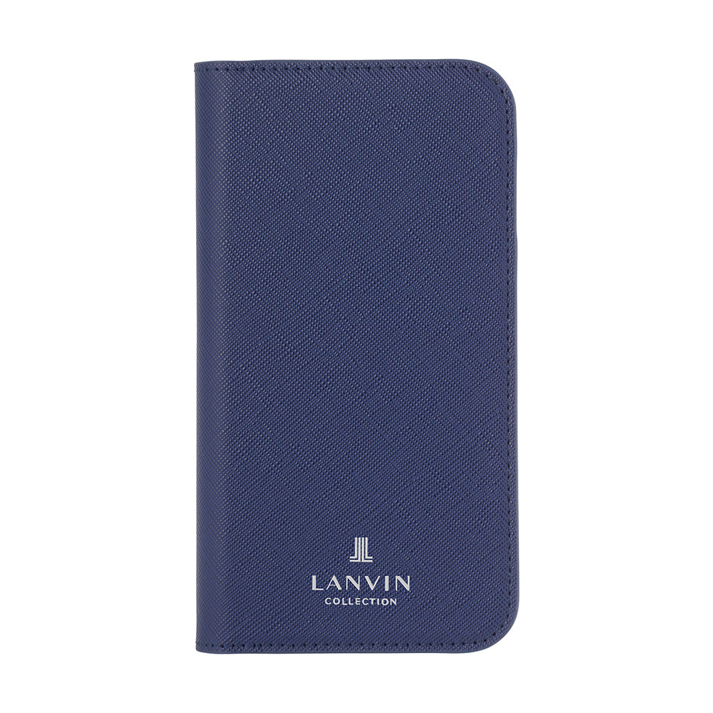 LANVIN COLLECTION - Folio Case Saffiano for iPhone 12 Pro Max - Navy