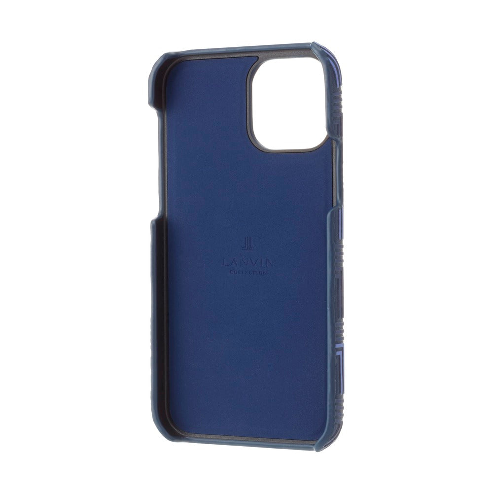 iPhone13Promax - LANVIN COLLECTION (ランバン コレクション) - SHELL CASE SIGNATURE WITH NECK STRAP スマホケース
