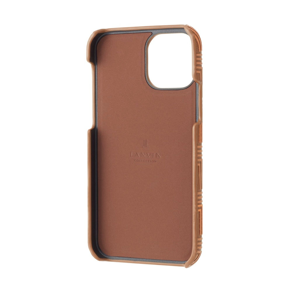 iPhone13Pro - LANVIN COLLECTION (ランバン コレクション) - SHELL CASE SIGNATURE WITH NECK STRAP スマホケース