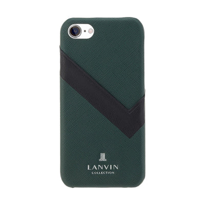 LANVIN COLLECTION - SLIM WRAP CASE SAFFIANO WRAP for iPhone SE - Dark Green