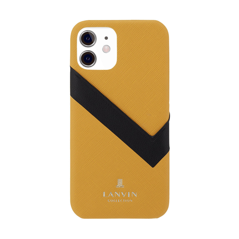 LANVIN COLLECTION - SLIM WRAP CASE SAFFIANO WRAP for iPhone 11 - Yellow