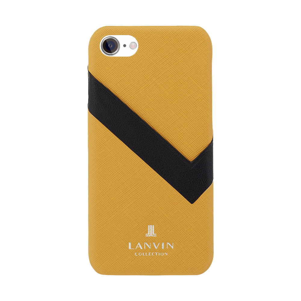 LANVIN COLLECTION - SLIM WRAP CASE SAFFIANO WRAP for iPhone SE - Yellow