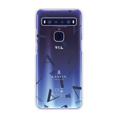 LANVIN COLLECTION - CLEAR CASE TYPOGRAPHY for TCL 10 5G - Dark Navy