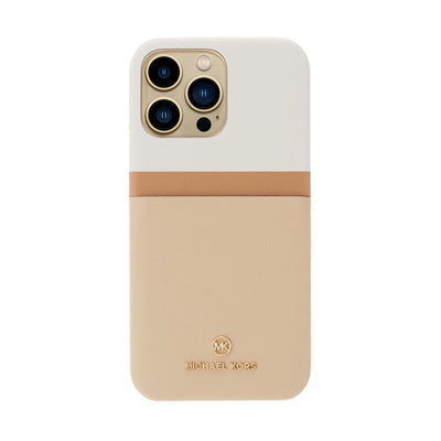 iPhone13ProMAX MICHAEL KORS (マイケルコース) Slim Wrap Case Pocket スマホケース - Light Sand Multi