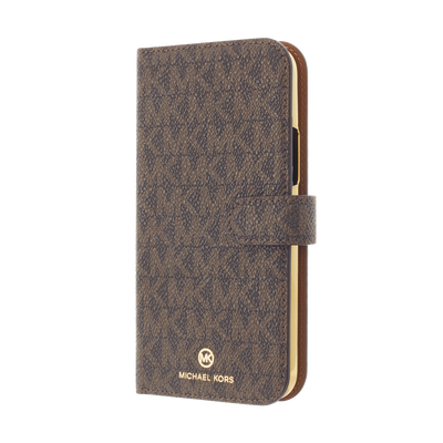 MICHAEL KORS - Folio Case Signature with Neck Strap - Magsafe for iPhone 12 mini