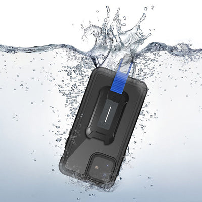 ARMOR-X - IP68 Waterproof Protective Case for iPhone 12 [ Black ]