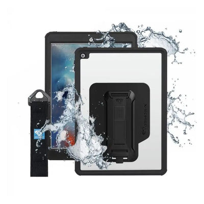 ARMOR-X - IP68 Waterproof Case with Hand Strap for 10.5-inch iPad Pro/iPad Air ( 3rd ) [ Black ] - Black