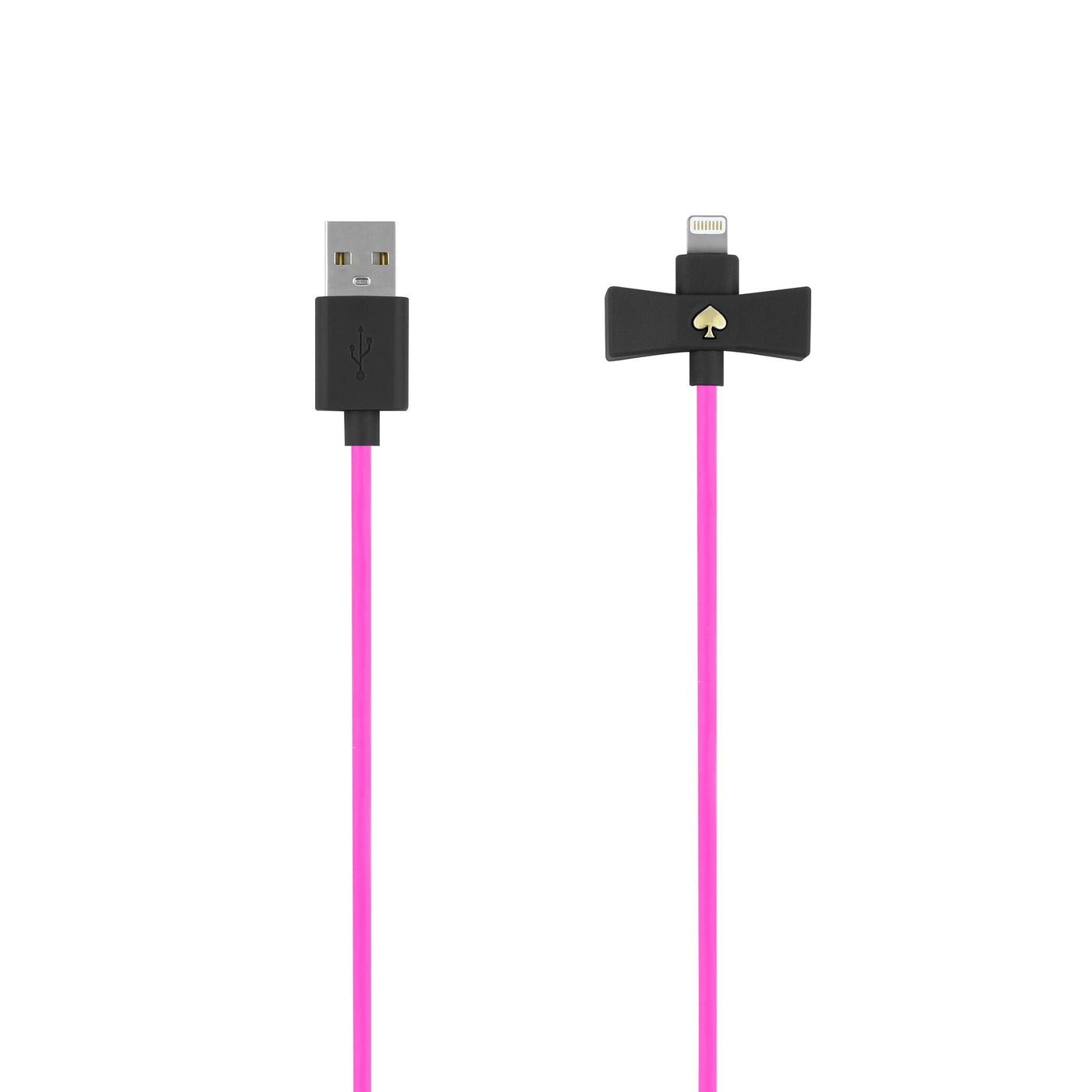 kate spade new york - Bow Charge/Sync Cable - Captive Lightning - Black Bow/Vivid Snapdragon Cable / ケーブル - FOX STORE