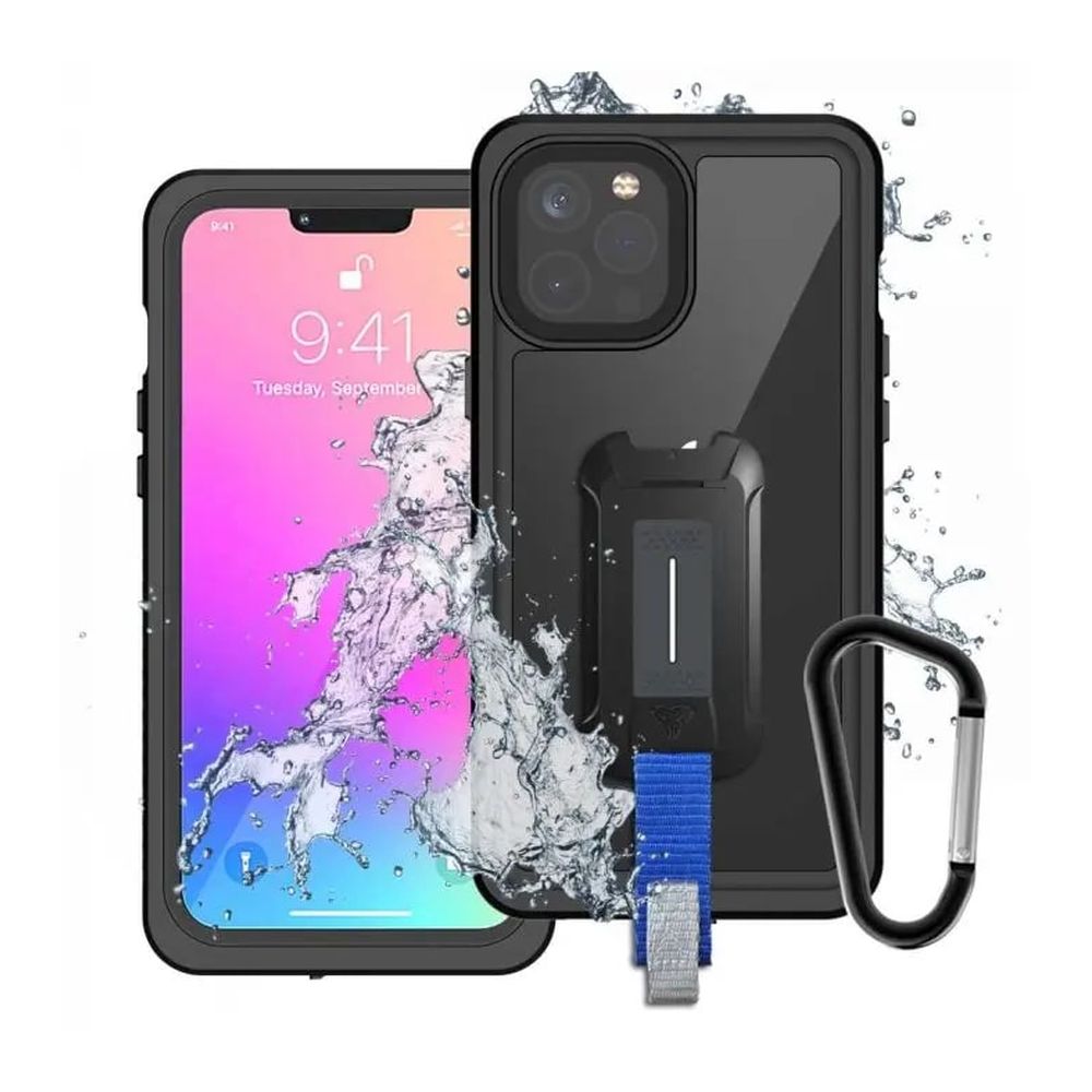 ARMOR-X - IP68 Waterproof Protective Case for iPhone 13 Pro MAX[ Black ] - Black
